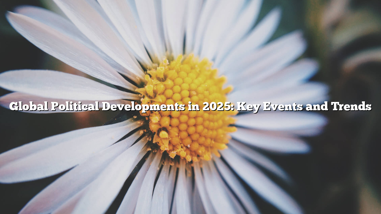 Global Political Developments in 2025: Key Events and Trends